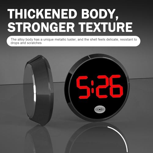 Digital Dashboard Car Clock, Touch-Sensitive Luminous LED High 1 PC Red