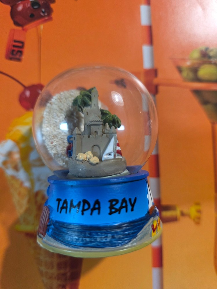 Tampa Bay Sandcastle Mini Snow Globe