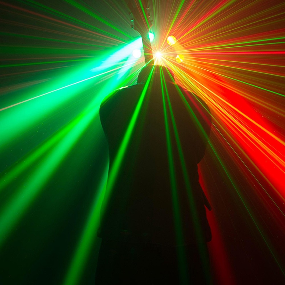 Chauvet DJ Helicopter Q6 Rotating Multi-Effect Light + Infrared Remote Control