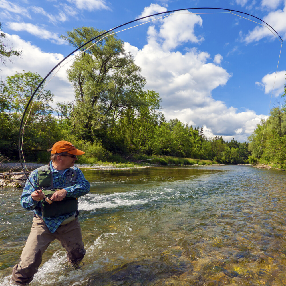 HERCULES Pre-Tied Loop Fly Fishing Leader Nylon 6 Pack W/ Tapered Leader Wallet