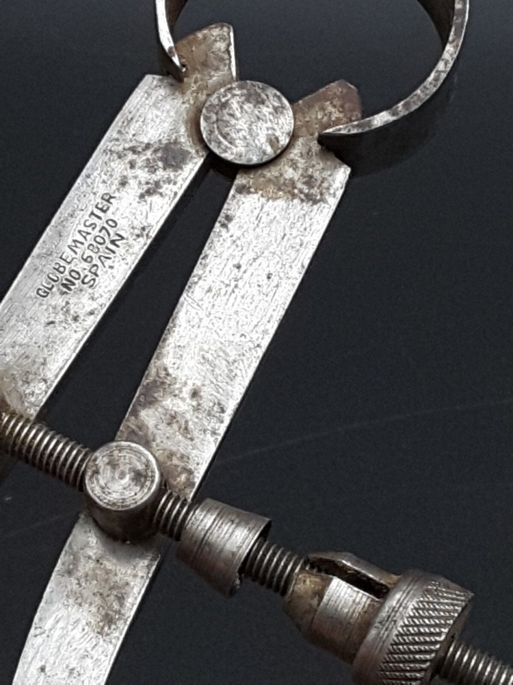 Globemaster Tools 6.25" Caliper Compass Divider #68070 Spain Slip Nut