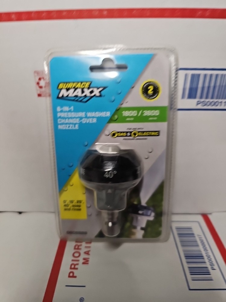 💦  Surface Maxx 0806888 * 6 In 1 Pressure Washer Change Over Nozzle