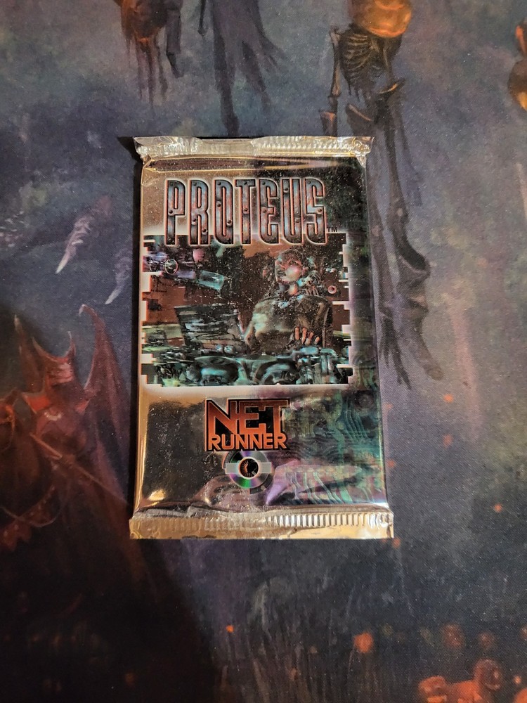 One WOTC Netrunner CCG Proteus Booster Pack  - Sealed (NEW)