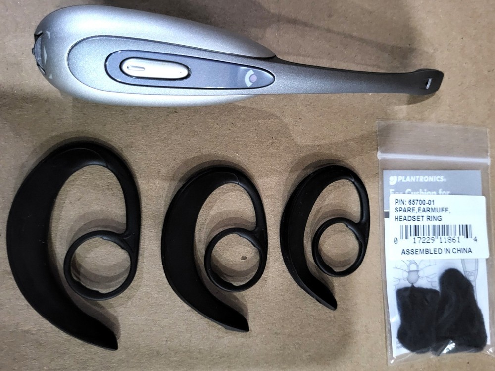 Plantronics CS55 Wireless replacement Headset + 3 Ear loops and 3 Earmuffs Ring.