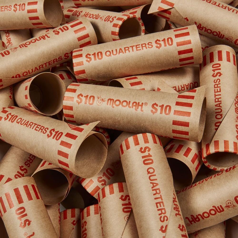 Coin Wrappers Preformed Paper Assorted 36 Count