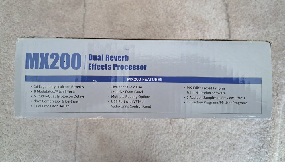 Lexicon MX200 Dual Reverb Effects Processor Rack Mount Mint