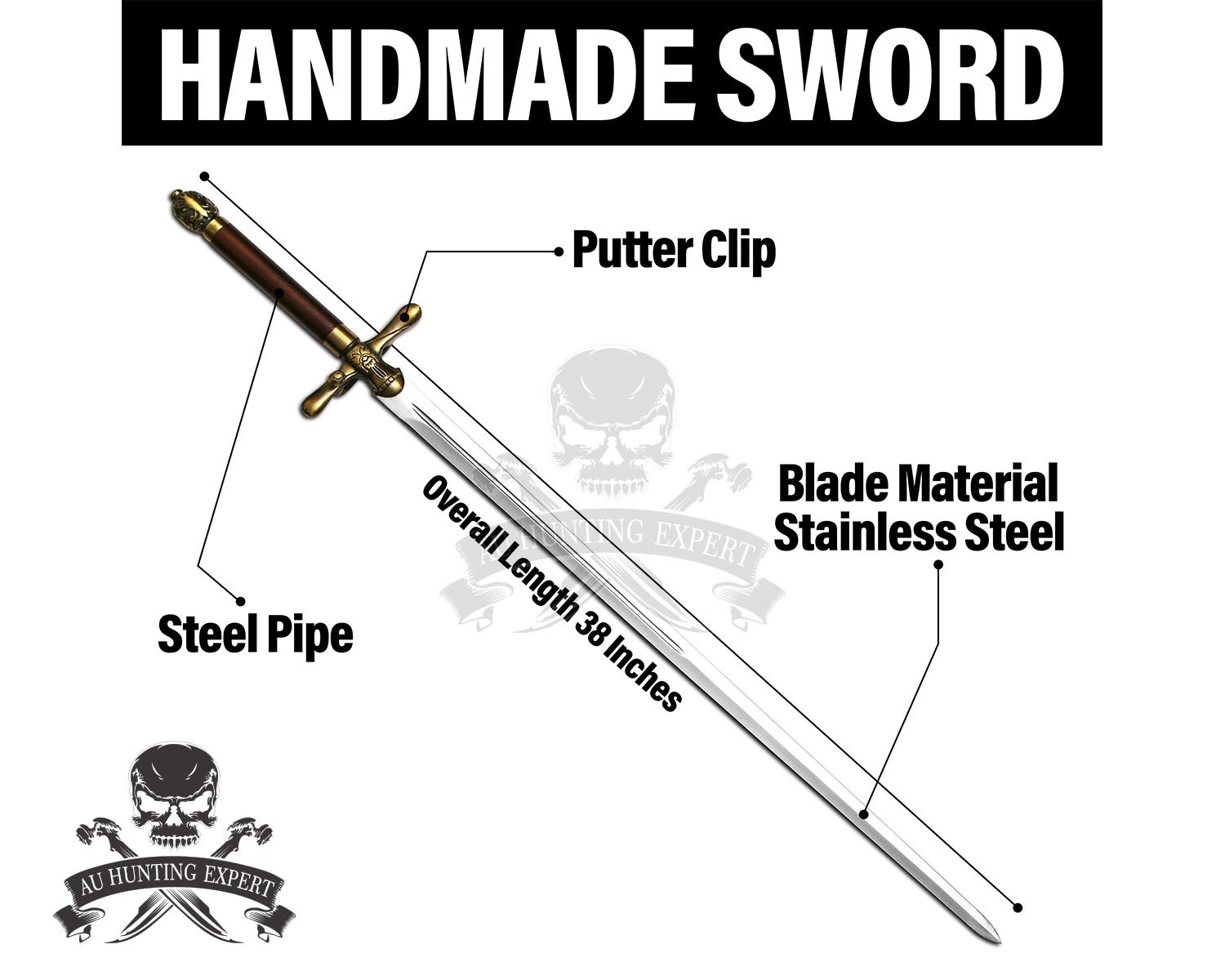 Arya Stark Needle Sword Game of Thrones Replica Handmade Sword
