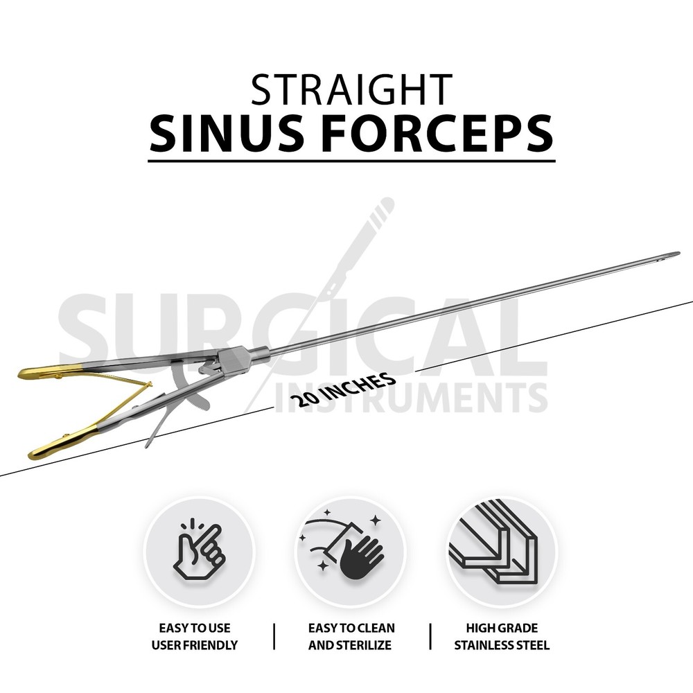 Sinus Needle Holder V Type 5 X 330mm Laparoscopy Laparoscopic Endoscope Forceps