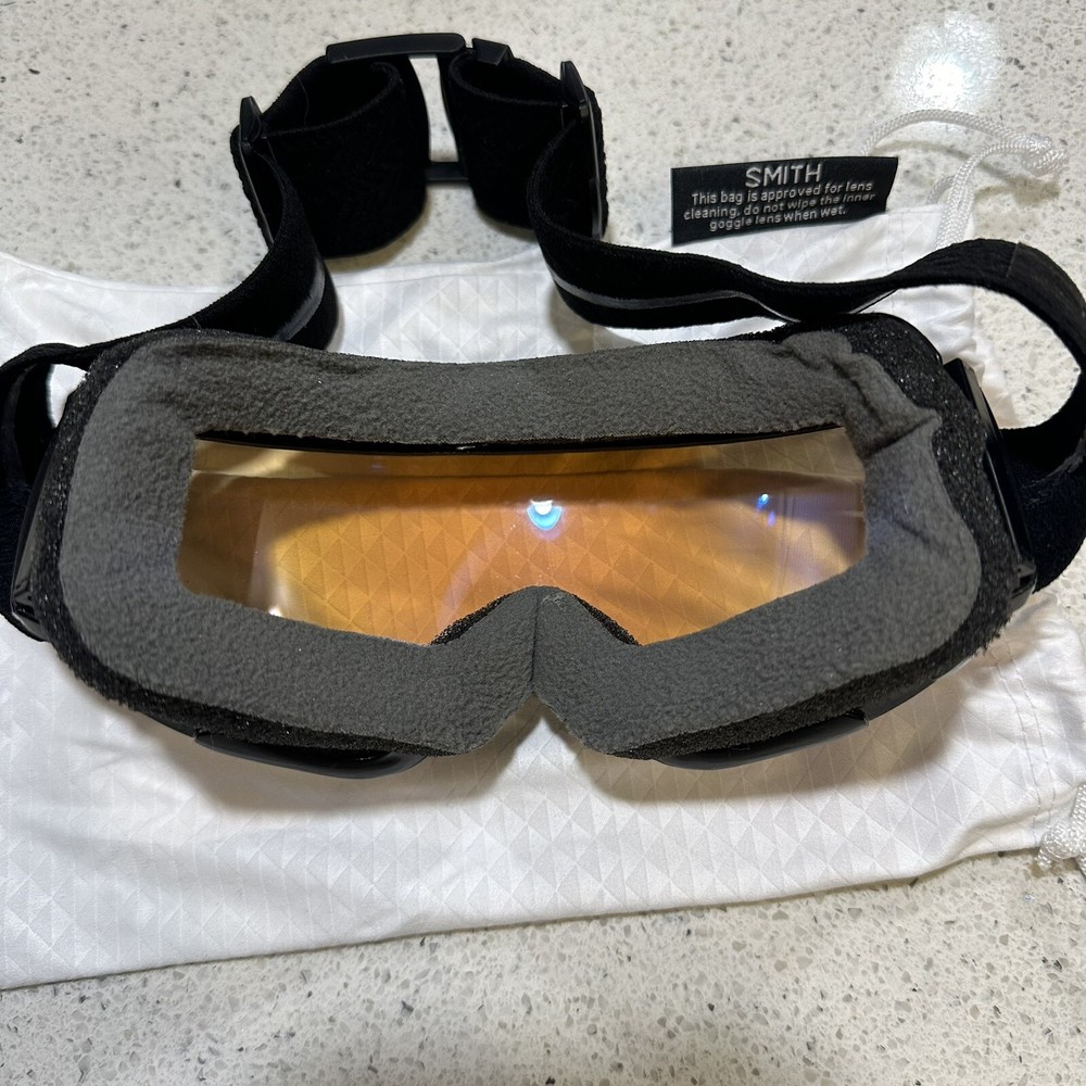 Smith Womens Snow Goggles Black Blue Sensor Mirror