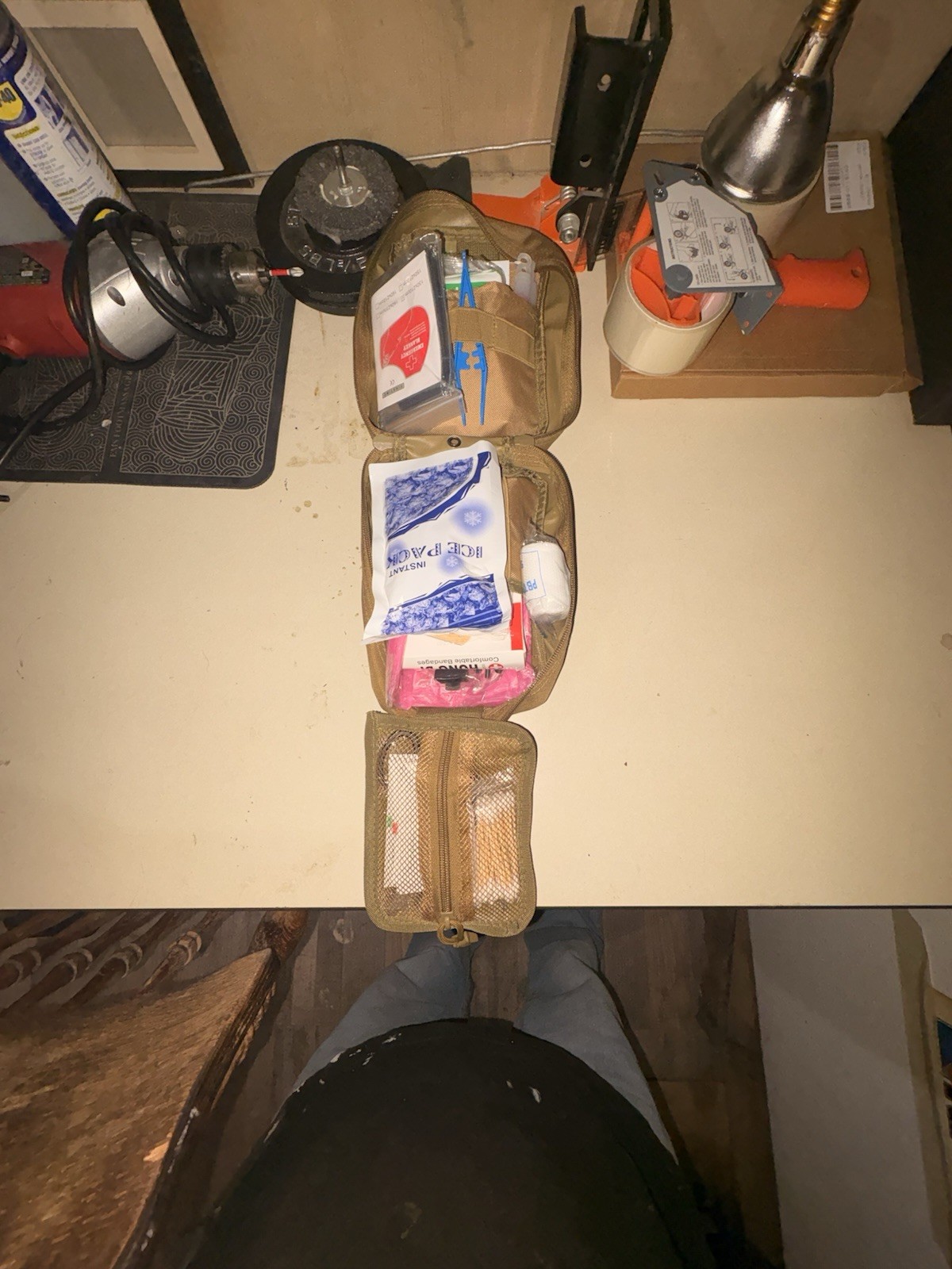 Tactical Trauma Kit Military First Aid Bag for Emergency Survival ( Over 200 Pcs