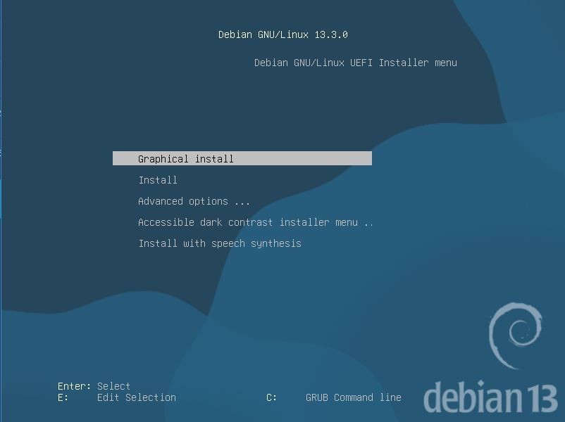 Debian 13 “Trixie” Bootable DVD 64‑Bit Linux OS • SHA256 Verified • SAME DAY