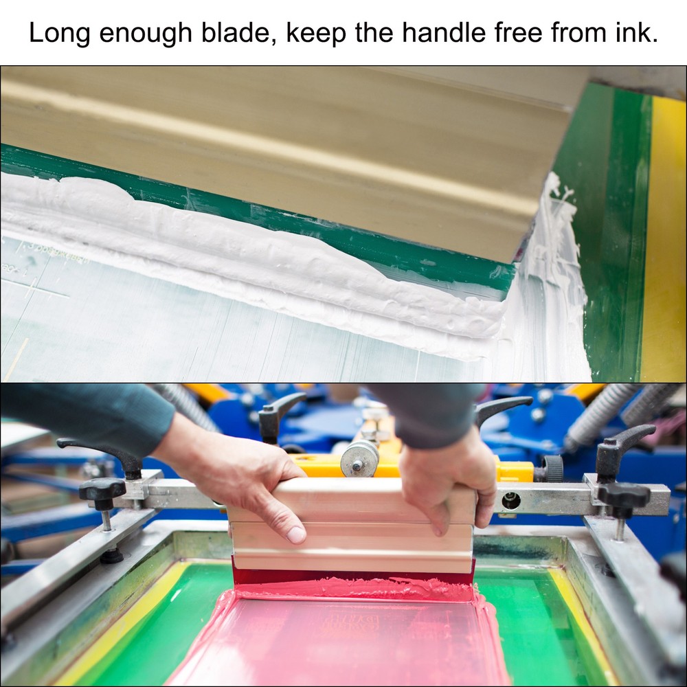 Screen Printing Squeegee 14 Inch 65 Durometer for Silk Screen Fabric