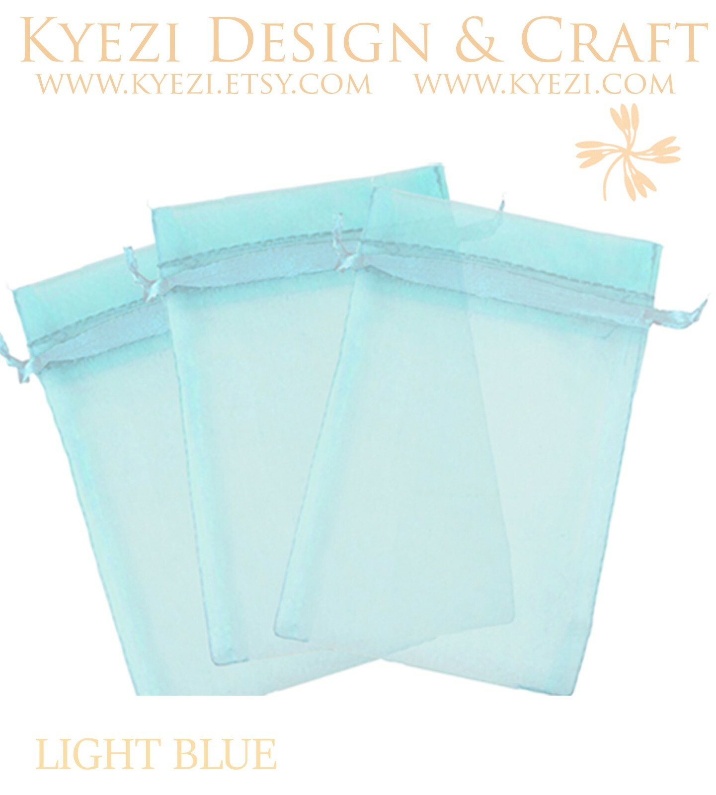 2"x3" Sheer Drawstring Organza Bags Jewelry Pouches Wedding Party Favor Gift Bag