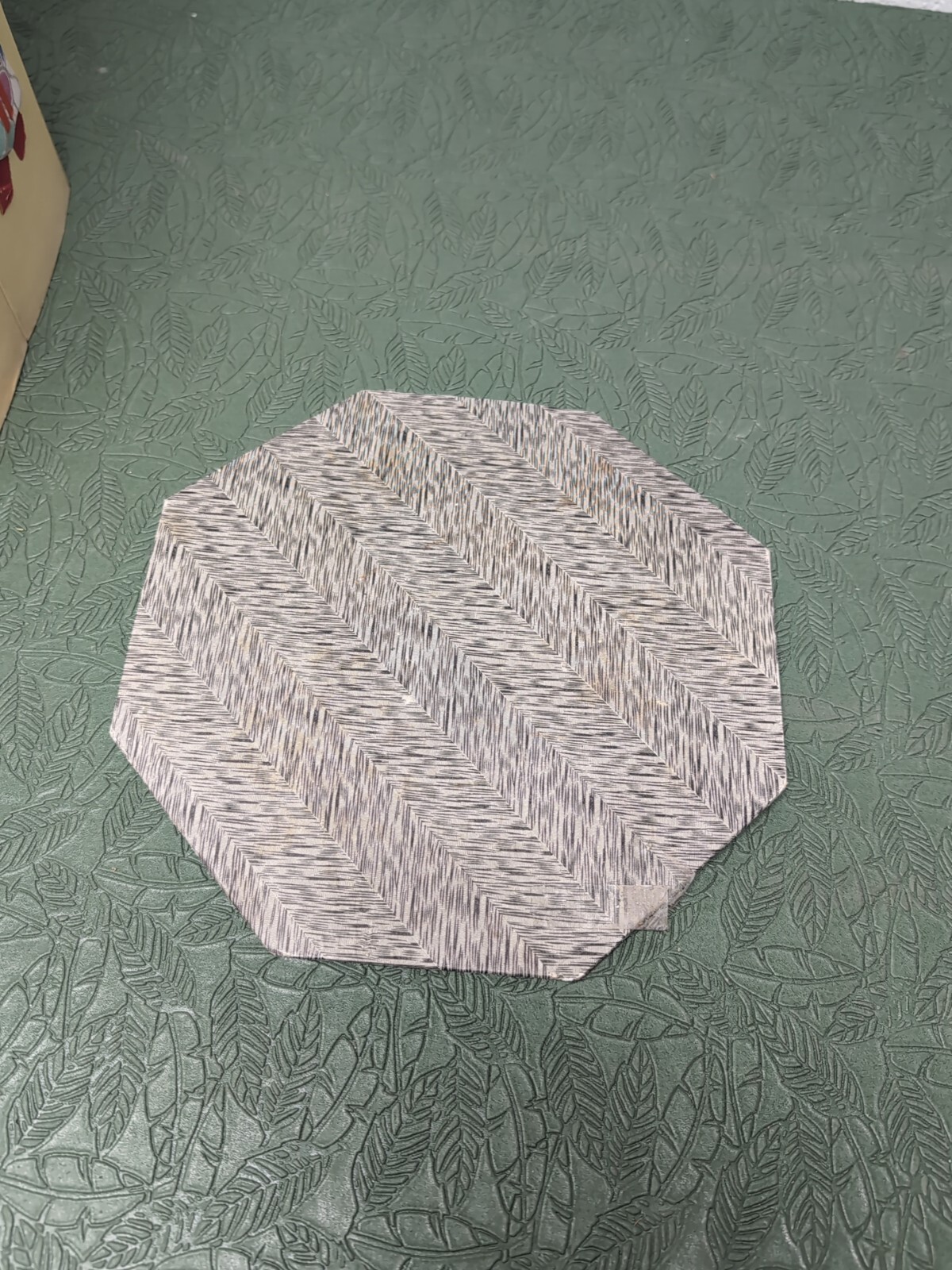 1940's-50's Silk & Paper Asian Chinese Folding Waste Paper Basket Damages