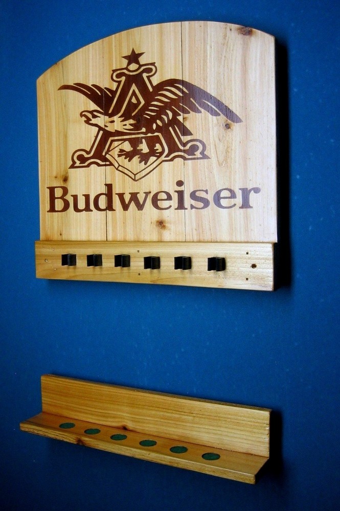 New Wall Mount Billiards Pool Cue Stick Rack