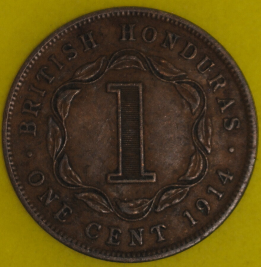 1914 British Honduras Cent VF
