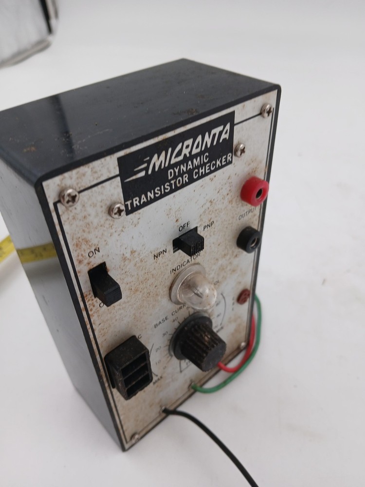 Micronta Dynamic Transistor Checker Vintage Electronic Test Equipment Meter