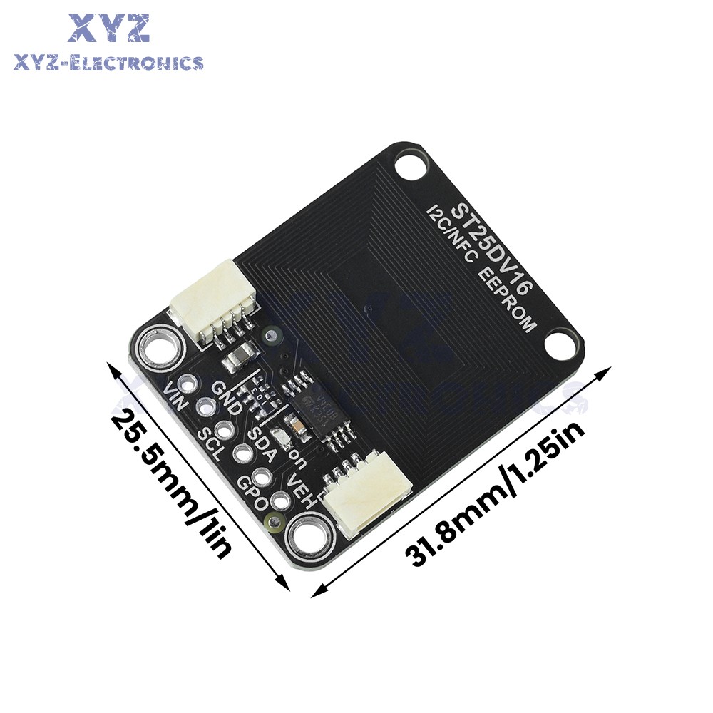 ST25DV16K I2C RFID Dynamic Tag Module Compatible with STEMMA QT/Qwiic Interface