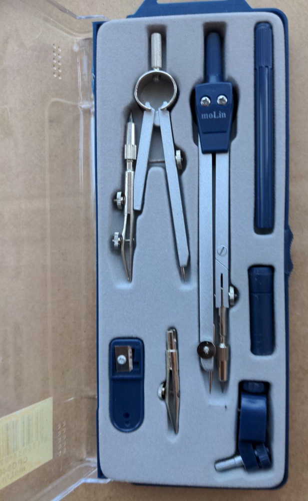 Molin Compass Technical Drawing Set Never Used