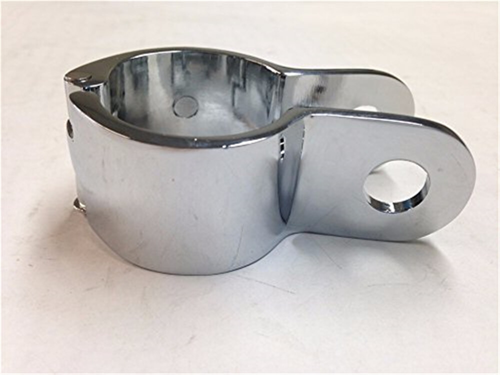 HTT Chrome 1" Engine Guard Longhorn Footpeg Clamps Replacement