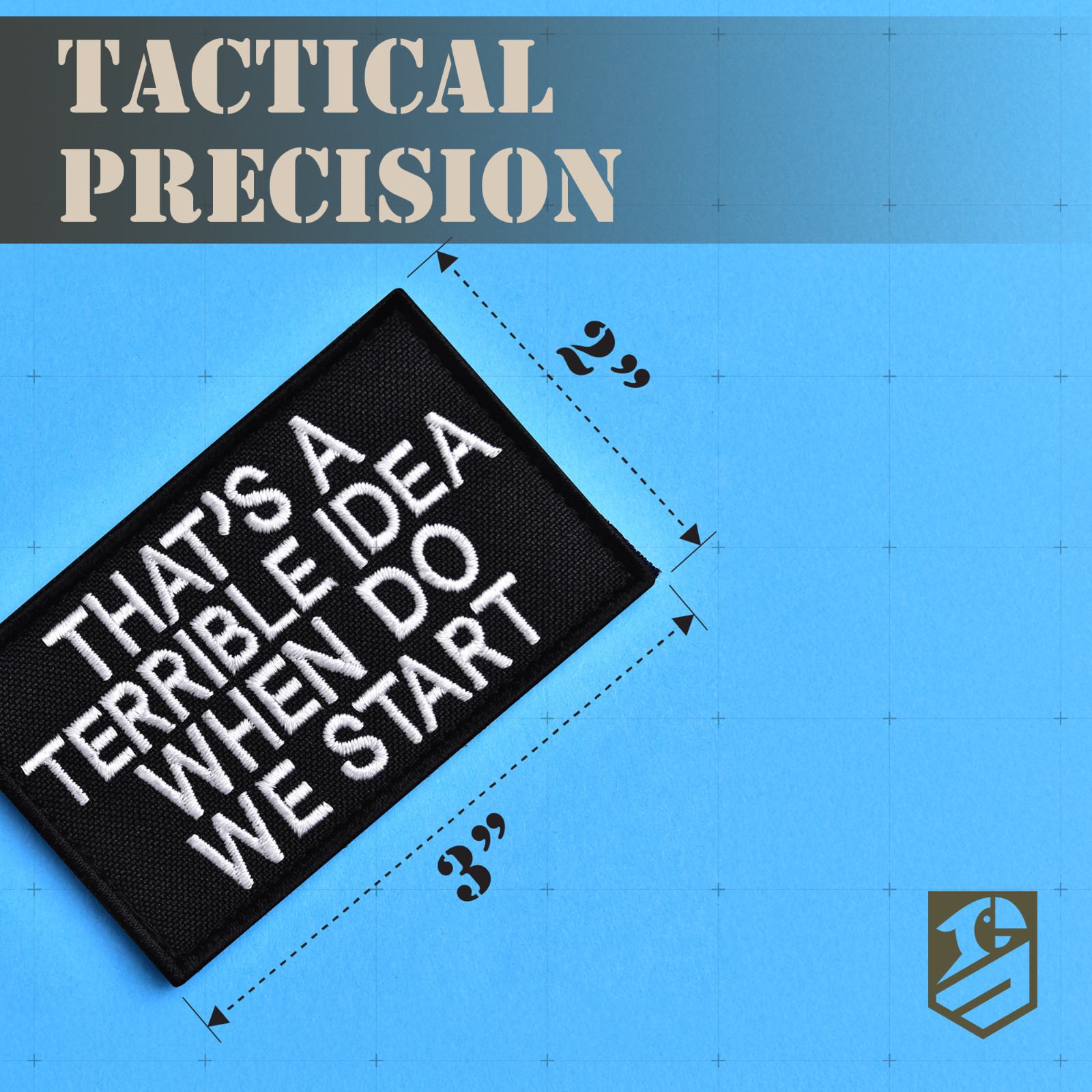 2pcs That’s a Terrible Idea When Do We Start Patch Funny Tactical Morale Patches