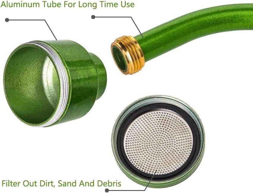 Watering Wand 24 Inches Sprayer w/ Superior Stainless Head for Garden Lawn