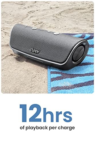 Scene Wireless Bluetooth Speaker, Stereo Wireless Pairing, Waterproof Grey