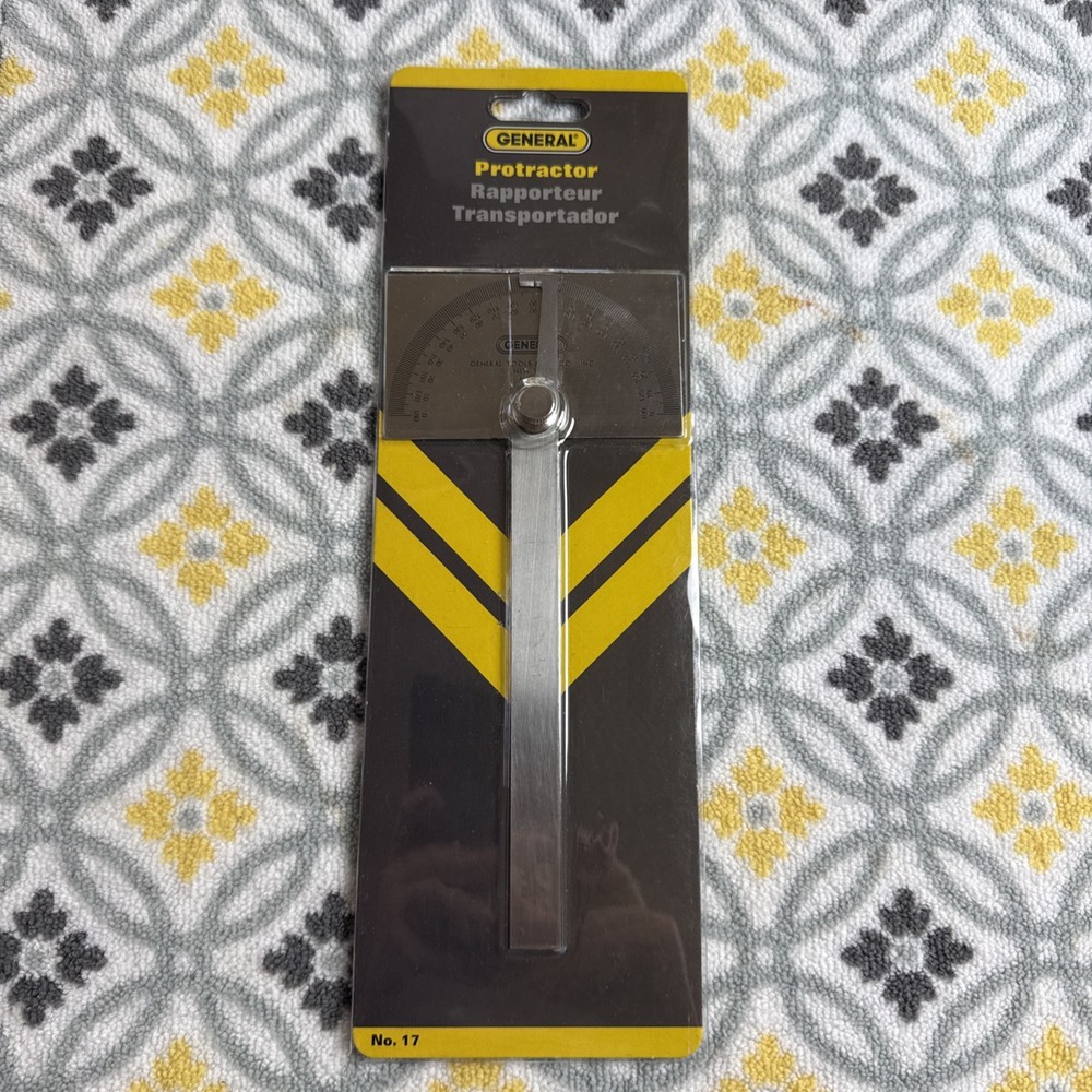 General Tools Angle Protractor #17 Stainless Steel NEW
