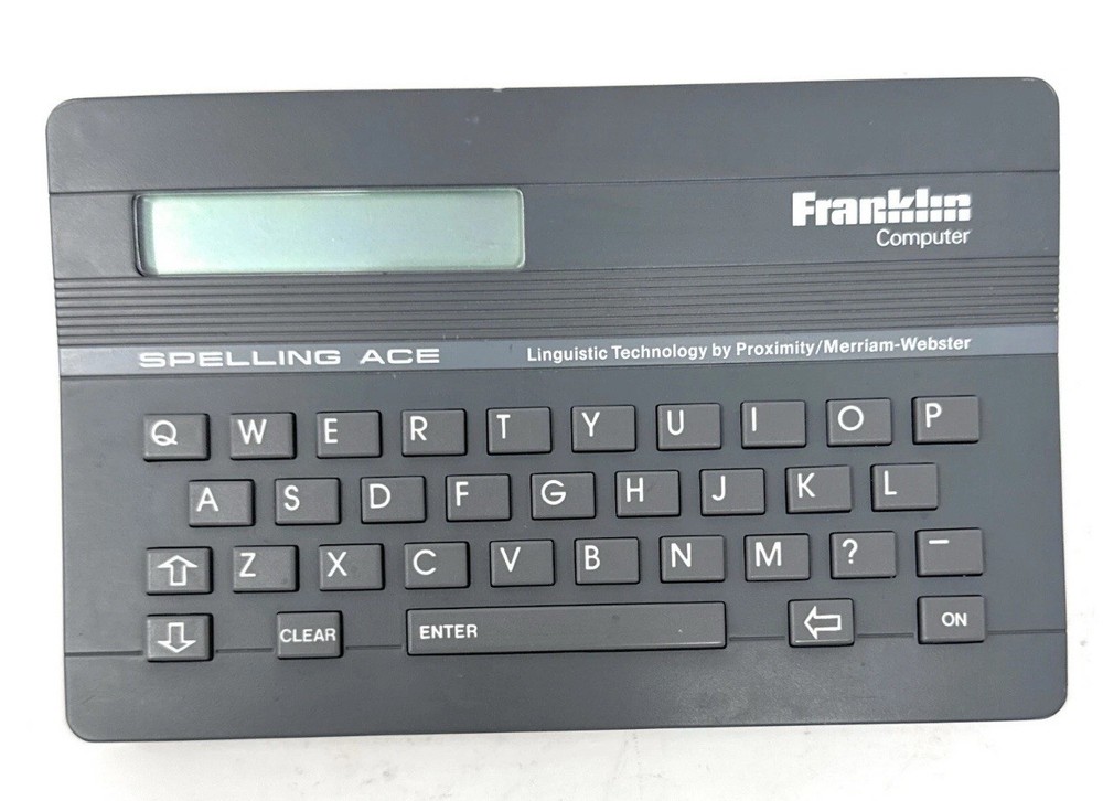 Franklin Computer Spelling Ace English Spell Checker Tested Works
