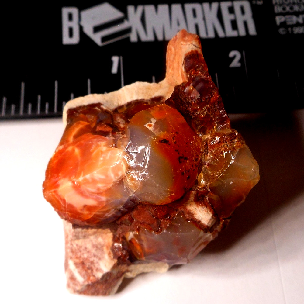 135ct Mexican Fire Opal Specimen Rough for Polishing