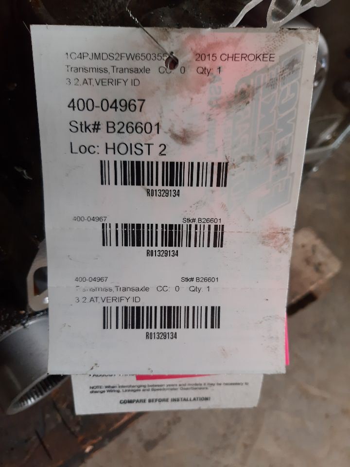 Automatic Transmission 3.2L AWD ID 68225758 Fits 14-15 CHEROKEE 1329134