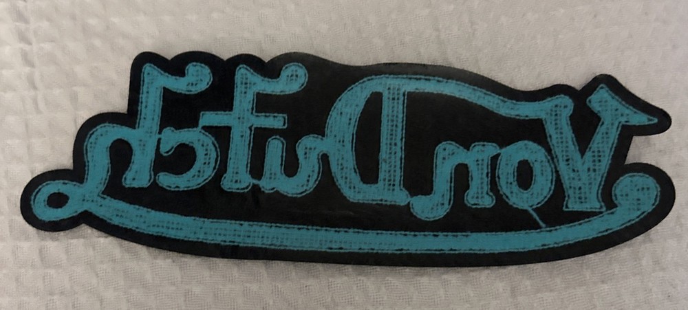 12” Iron On Von Dutch Patch Chenille