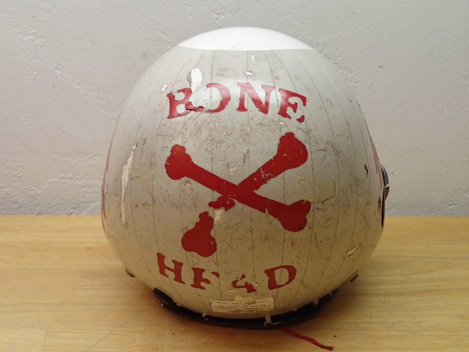 Gentex Vintage PRK-37/P Aircraft Flight Crew Helmet Incomplete Rough Estate Item