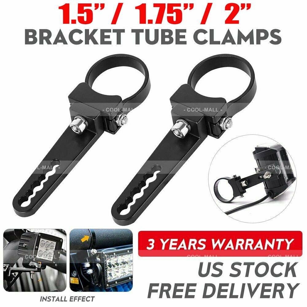 1.5/1.75"/2" Roll Tube Mount Clamp LED UTV For Polaris RZR ACE Light Bar Bracket