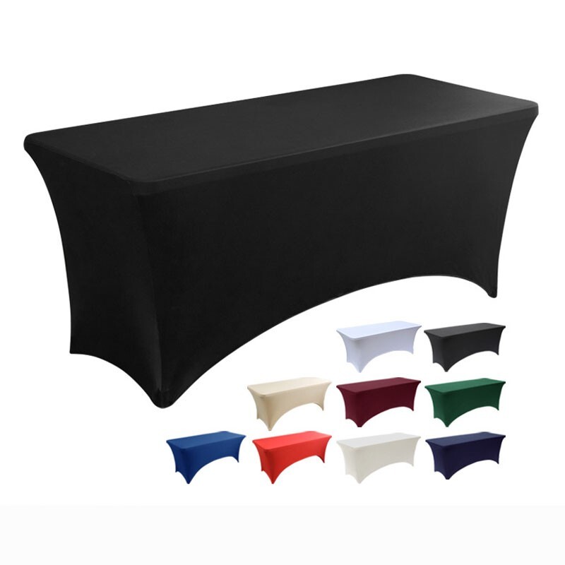 Spandex Fitted Tablecloth Rectangular Stretch Table Cover for Party Wedding