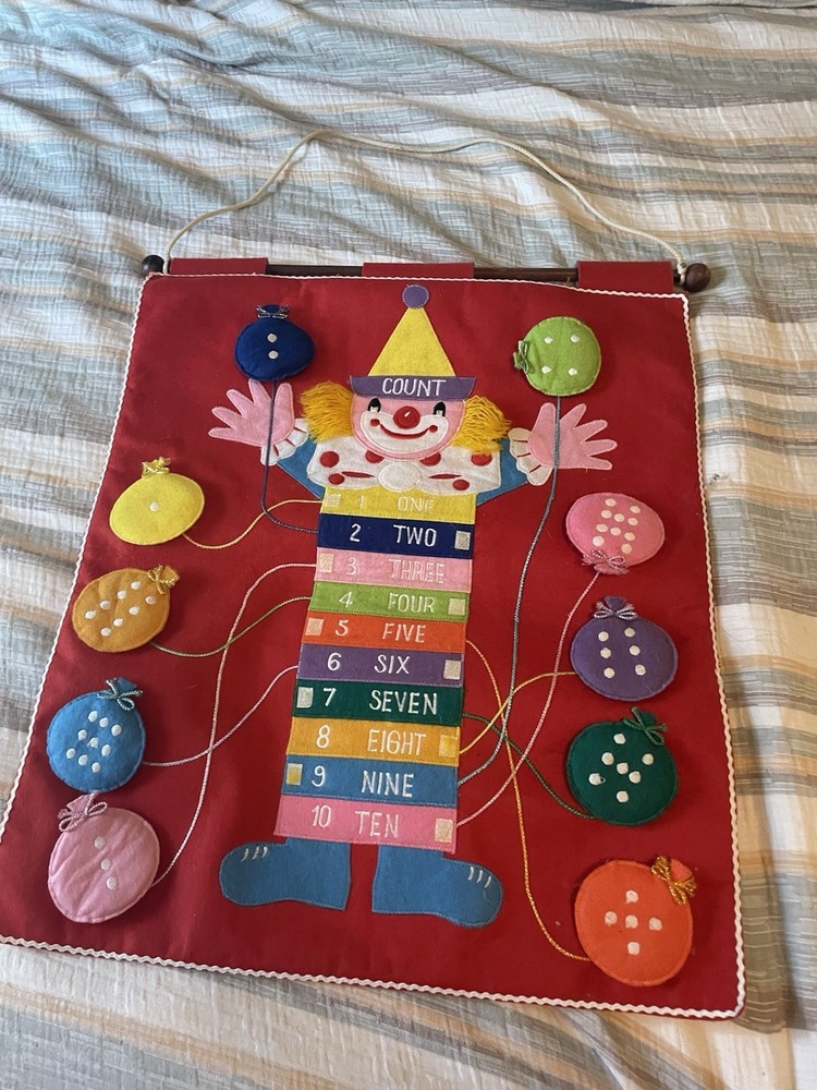 Vintage Learning for children wall counting art