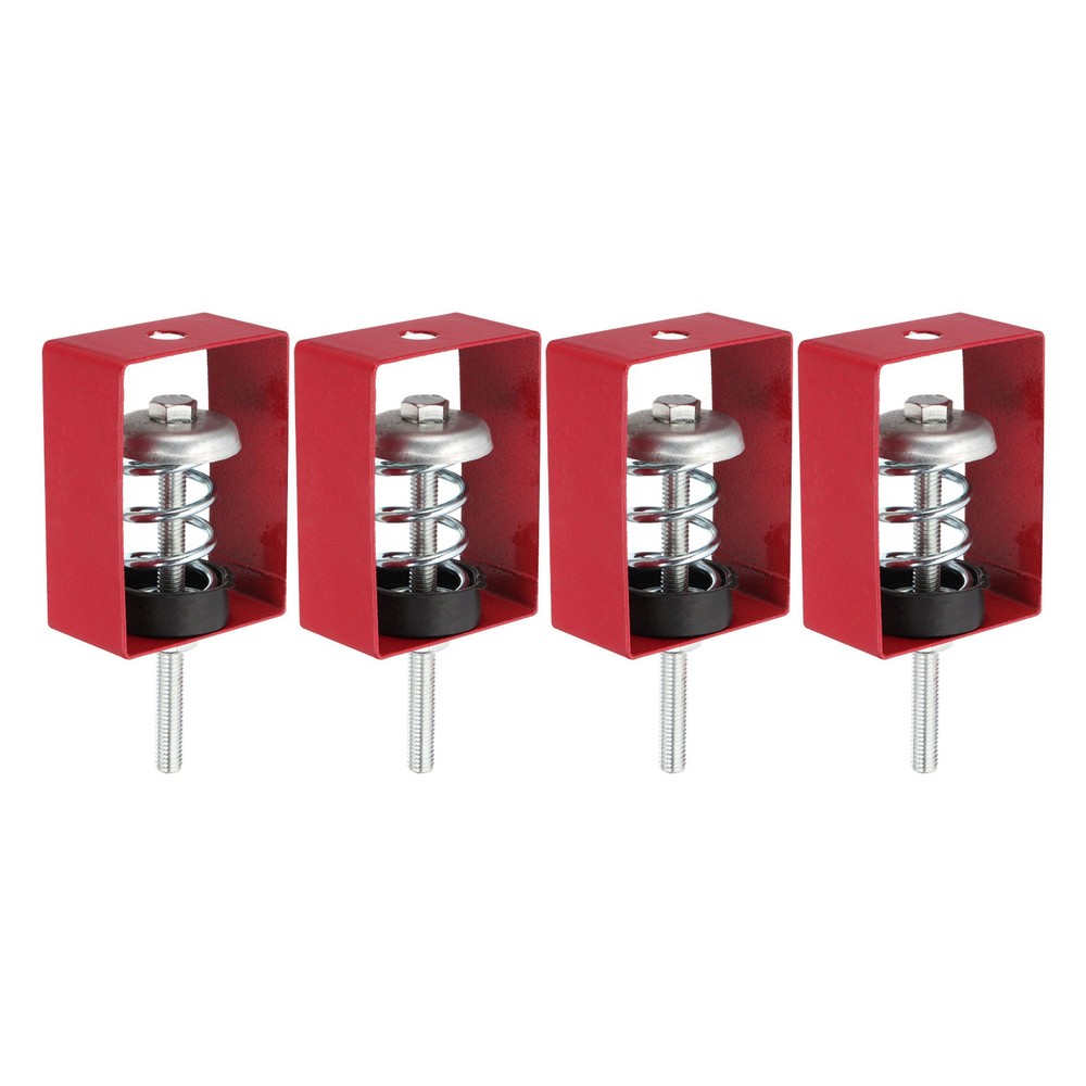 4 Pcs Ceiling Spring Vibration Isolator Hangers 44lb Red (XHS)