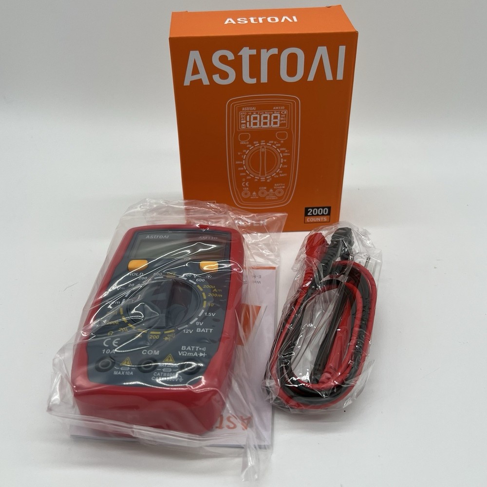 AstroAI AM33D Digital Multimeter 2000 Counts New