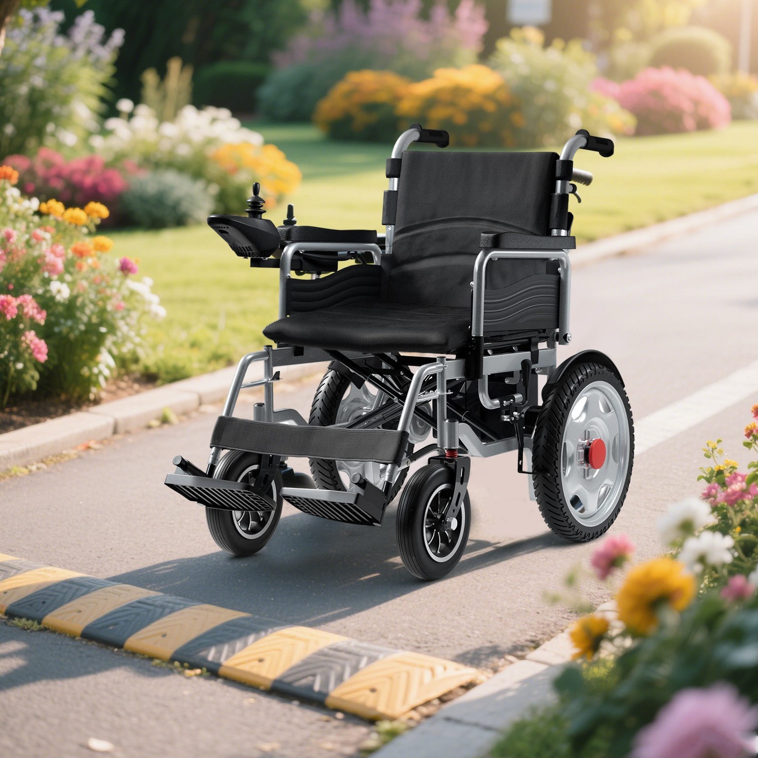 refubrished Electric Wheelchair 15 Miles Long Travel Range, 500W Dual Motors