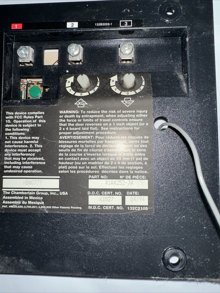 Liftmaster Logic Board 41a4252-7a Green Learn Button