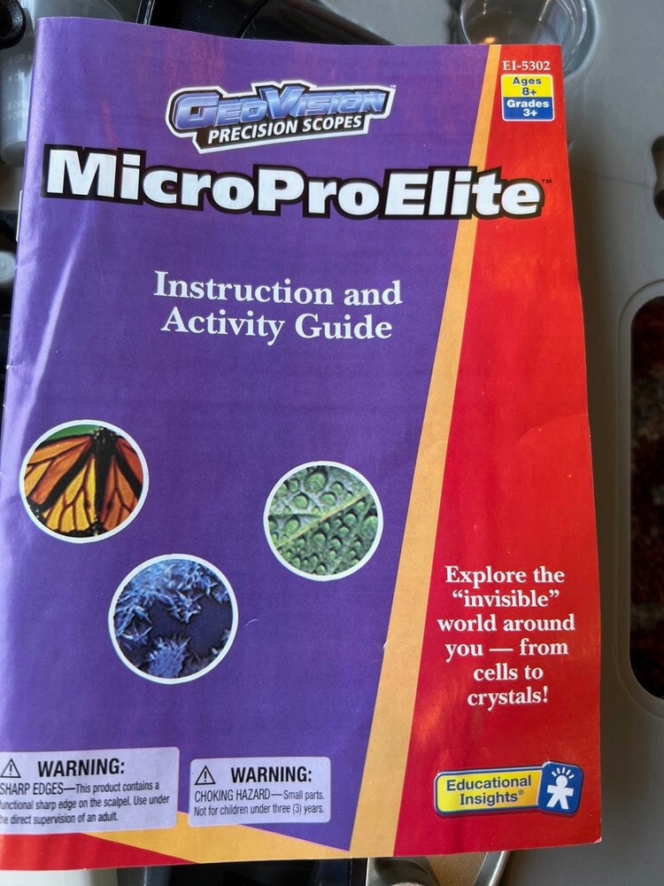 GeoVision MicroProElite Micro Pro Elite Microscope EI-5302 Kit Set w Case Age 8+