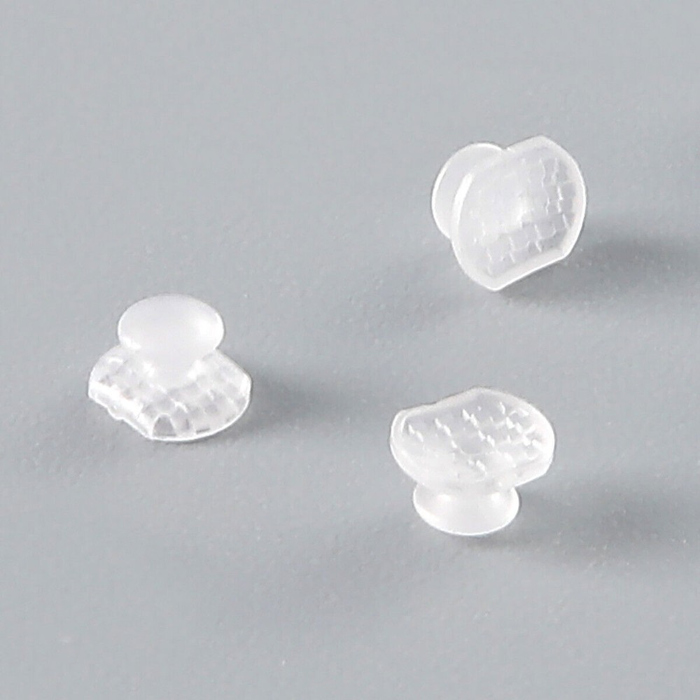 Dental Orthodontic Ceramic Transparent Lingual Button Rectangular Mesh Base