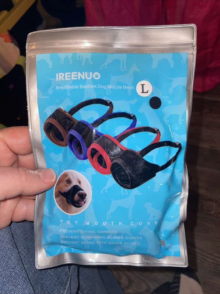 Pet Mouth Cover  Large New Muzzle Mesh
