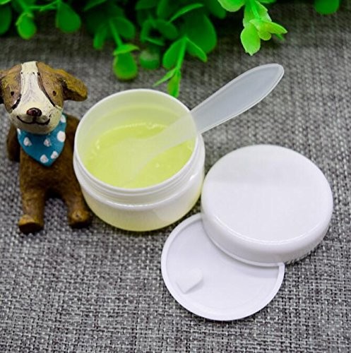 Empty White Silver Edge Portable Refillable Plastic Cosmetic Makeup Face Crea...