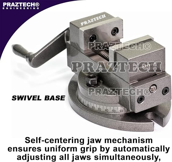 2" (50mm) Swivel Base Milling Machine Self Centering Workshop Precision Tool USA