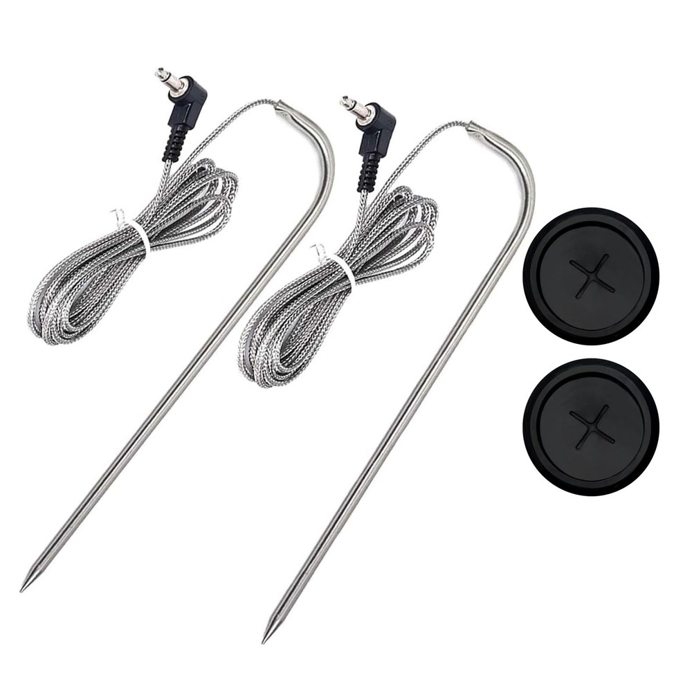 2-Pack Temp Meat Probe Replacement for Pit Boss Pellet Probe, Silver
