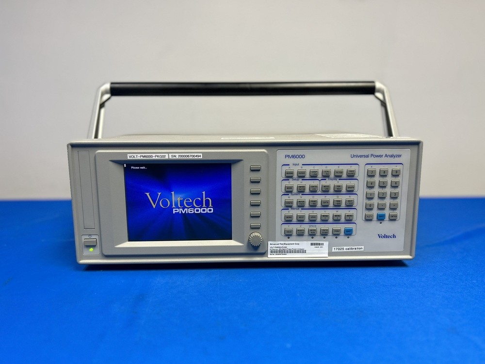 Voltech PM6000 6 Channel, 30A Multi-Phase Power Analyzer *COMPLETE*