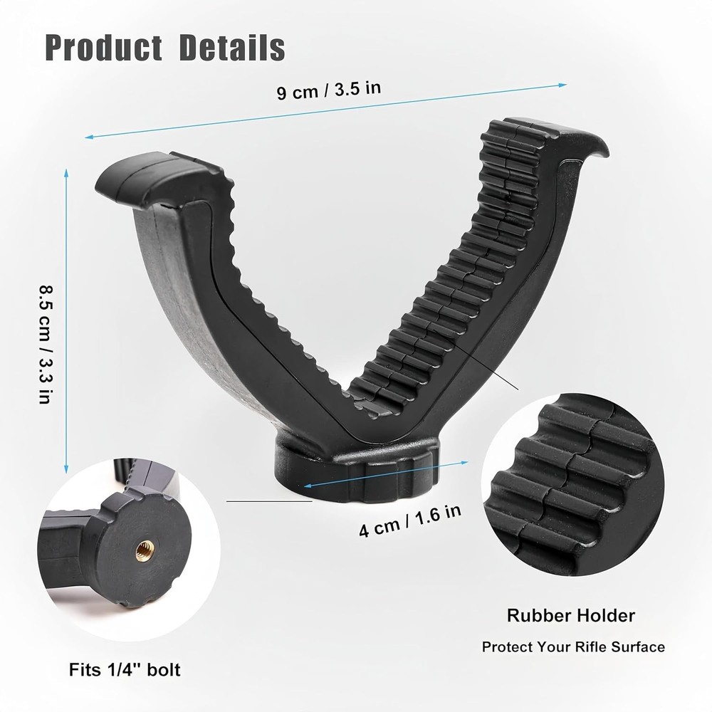 360° Rotatable Rifle Tripod - Adjustable Shooting Stand (Lightweight)
