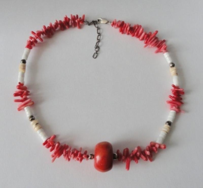 Sterling Silver Shell Necklace - Adjustable 16" to 18" - - -