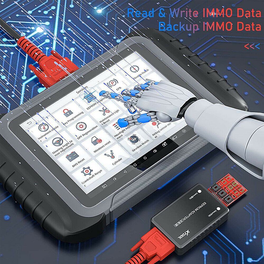 XTOOL EEPROM Adapter IMMO Coding Tool PIN Code Reader for D7/D8/D9/D9 Pro/PAD3